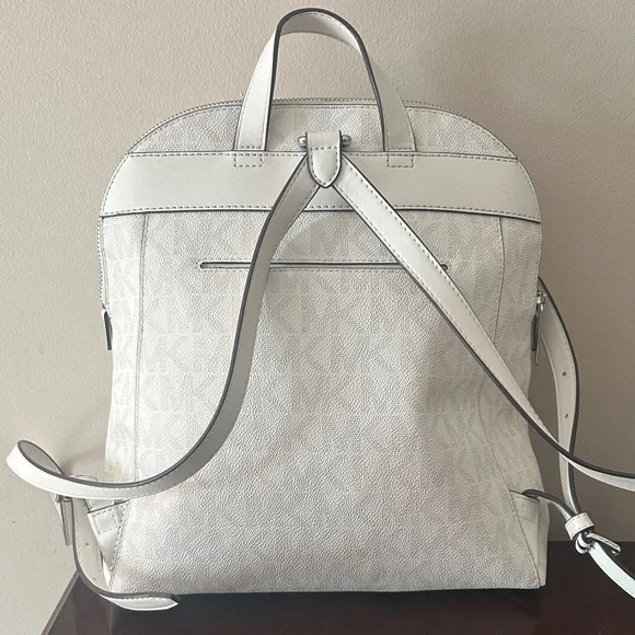 Michael Kors Cream Logo Mini Backpack - Picture 3 of 13